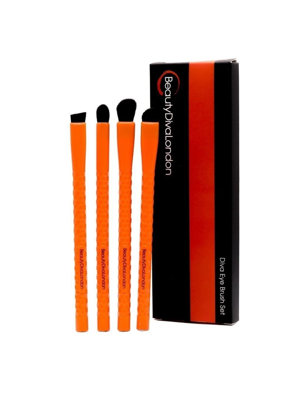 NIB Beauty Diva London Eye Brush Set in Orange